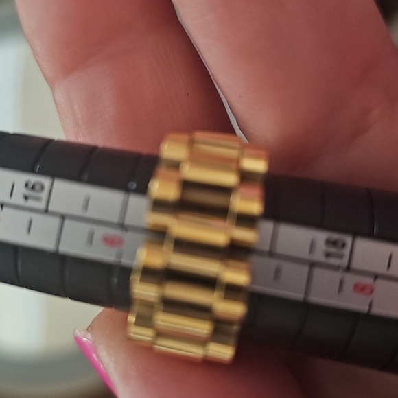 #1. Chunky Link Chain Stainless Steel Strap Finger Rings Jewelry - Picture 12 of 12